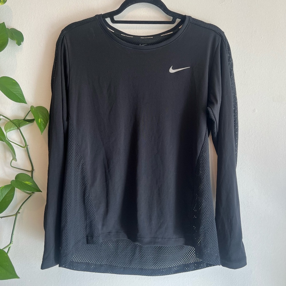 Nike Running Long-Sleeve Mesh Top